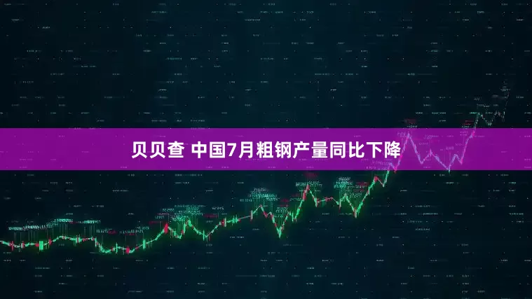 贝贝查 中国7月粗钢产量同比下降
